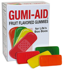 (S1-02) Single - GUMI-AID IN DISPLAY (GUMMY BAND AID) 3OZ (85G) X 1 UNIT