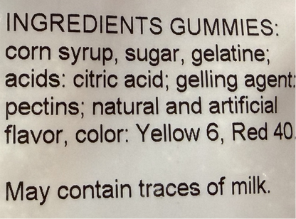 (S3-02) Bulk - Vidal Gummi Peach Hearts - 4.4 lb (2kg) x 1 Bag