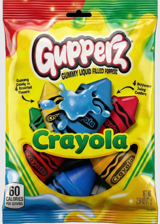 (S7-06) Gupperz Gummy - Crayola Crayons 2.54oz (72g) X 12 BAGS
