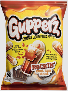 (S7-06) Gupperz Gummy - Rockin Root Beer Float 2.54oz (72g) X 12 BAGS