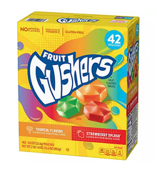 Gushers - Strawberry Splash and Tropical Flavors 0.8 oz. (23g) x 42 units
