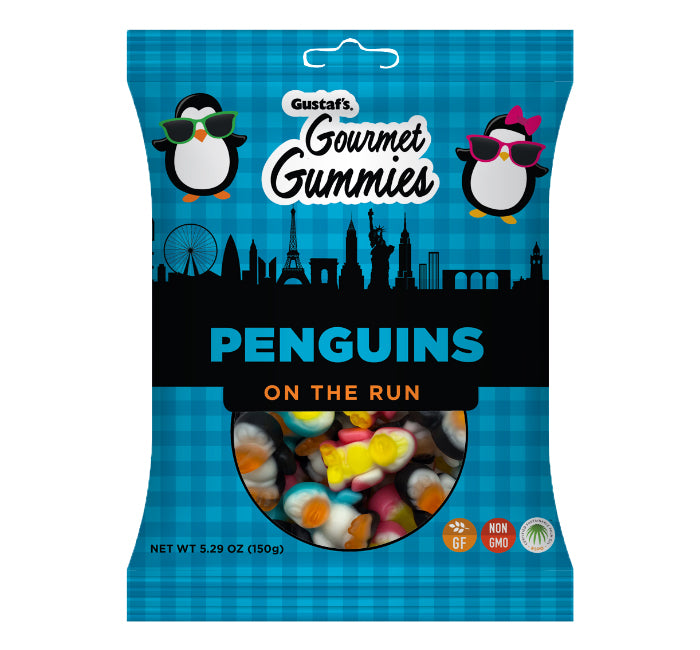 Peg Bag - Gustaf - Gummy Penguins 5.29 oz x 12 units