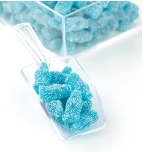(S3-03) Bulk - Gustaf's Sour Blue Raspberry Soda Bottles 2.2lb(1kg) x 1 Bag