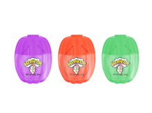 Halloween - 3-D PUMPKINS ASST COLORS with WARHEADS - 1oz x 24 units
