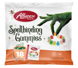 (S9-02) US - Halloween - Single - Albanese Spellbinding Gummies (18 Mini Pack) 9oz (255g) x 1 Bag