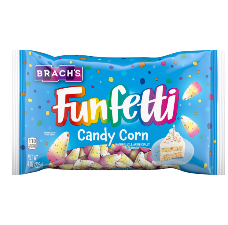 Halloween - CASE - Brach - Funfetti Candy Corn 8oz (227g) x 12 units