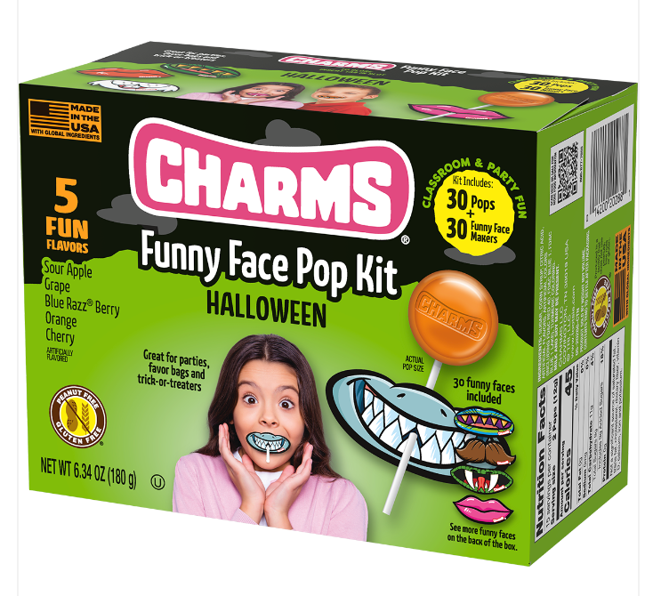 (S9-03) Halloween -SINGLE Charms Funny Face Pop (30pcs) Kits x 1 Unit