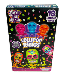 (S8-05) Halloween - Day of The Dead Lollipop Rings x 18 units