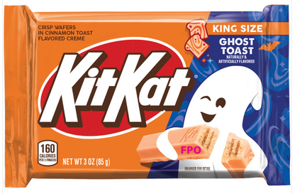 (S4-03) Halloween - Kit Kat - Ghost Toast Cinnamon Toast Flavored Creme) KING Size 3oz (85g) x 24 units