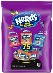 (S4-03) US-Nerds Gummy Cluster Treat Size 75 ct 37.5oz (1.06kg) x 1 Bag