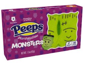(S9-03) Halloween - Peeps 3Pk Monsters Marshmallow - 1.5oz (43g) x 24 Units
