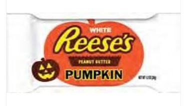 (S8-04) Halloween - Reese Peanut Butter - White Pumpkin - Std 1.2 oz x 36 units