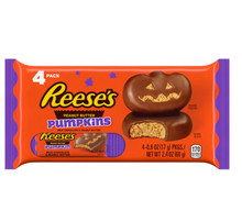 Halloween - CASE - Reese Pumpkin Snack Size 4-PK x 22 Bags