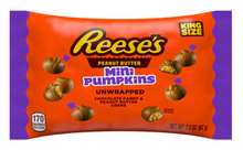(S8-02) Halloween - Reeses PB Cups Mini Pumpkins King Size 2.2 oz (62g) x 16 Units