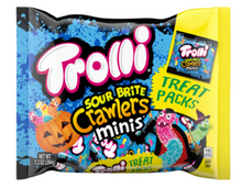 (S9-01) Halloween - Single - Trolli Sour Brite Crawlers Minis Treat Packs - 7.2oz(204g) x 1 Bag