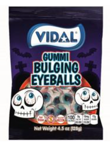 (S8-07) Halloween - Vidal Bulging Eyeballs Peg Bag - 4.5oz (128g) x 14 Units