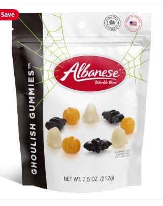 (S8-07) Halloween - Albanese Ghoulish Gummies Gusset Bag - 7.5oz (212g) x 6 Units