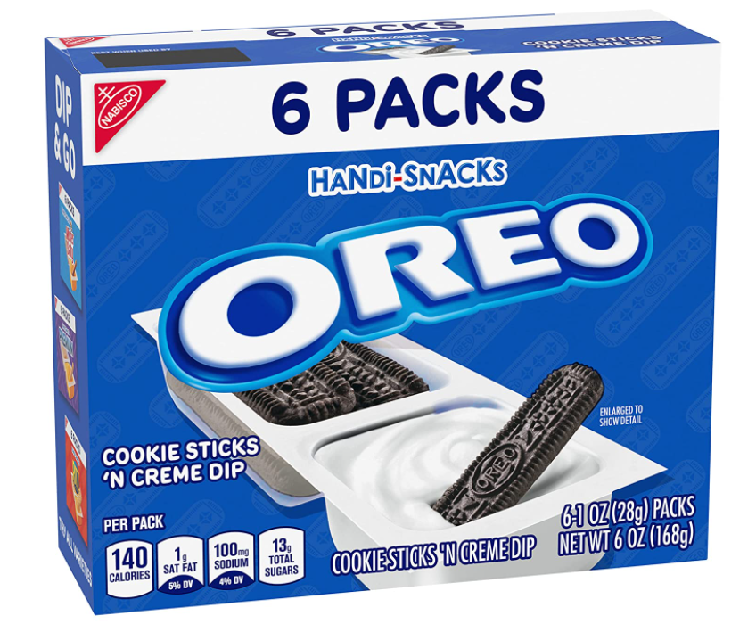 (S3-01) Lobby - Handi-Snacks Oreo Cookie Sticks 'N Creme Dip 6oz (168g) x 12 Boxes (Package may be either White/Blue or Yellow/Blue Box)