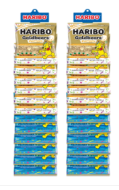 Haribo 100th - Pineapple & BLUE RASPBERRY 4oz (113g) - Clip Strip x 24 units