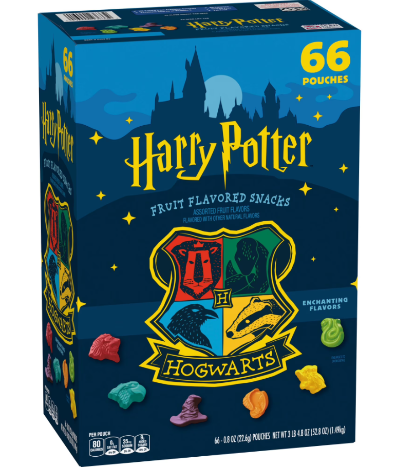 (S7-02) Harry Potter Fruit Flavored Snacks 0.8oz (22.6g) x 66 Pouches