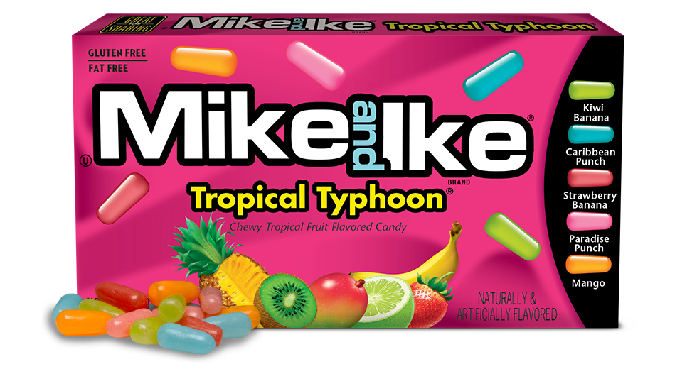 (S1-04) Us - Theater Box Mike & Ike Tropical Typhoon 4.25 oz (120g) x12 units