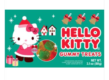 (S8-01) Box - XMAS - Theater Box - Hello Kitty - Holiday Gummies - 3.1oz (88g) x 12 Units