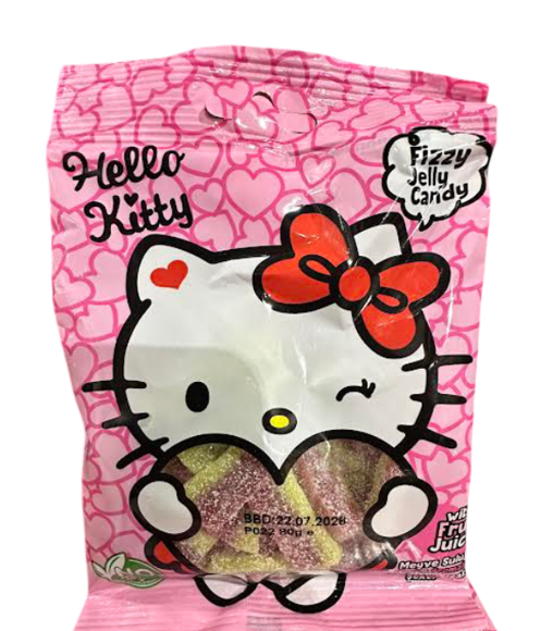 (S9-02) TURKEY - HELLO KITTY - JELLY WATERMELON 80 g x 12 units