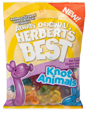 (S6-02) Herberts Best Knot Animals Peg Bag - 3.5oz(99g) x 12 Units