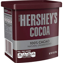 XMAS Hershey Cocoa Unsweetened Can 8 oz x 12ct
