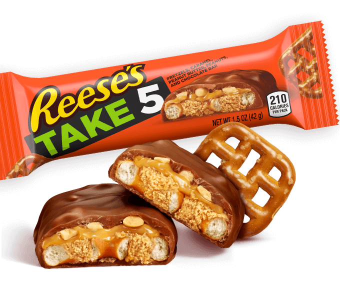 (S2-02) US - Hershey Reese Take 5 -  Standard Size Bars 1.5 oz x 18 units
