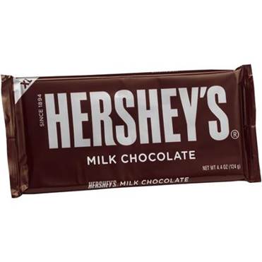 Hershey Bar X Large Milk Chocolate 4.4oz (124g) x 12 units