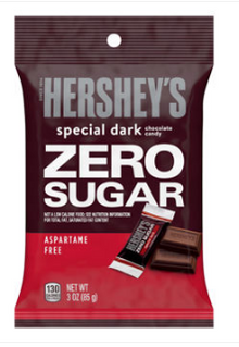 (S7-09) Sugar Free - HERSHEYS SPECIAL DARK ZERO SUGAR Peg Bag - 3 oz (85g) x 12 Units
