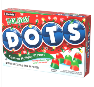 (S8-04) XMAS - HOLIDAY DOTS Theater Box - 6oz (170g) X 12 Units