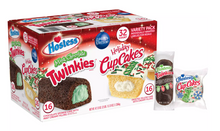 XMAS Hostess Holiday Variety Pack (HolidayTwinkies x 16 & CupCakes x 16) x 32 units