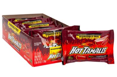 US- Hot Tamale Fierce Cinnamon Share Size Bag - 3.5oz(99g) x 12 Units
