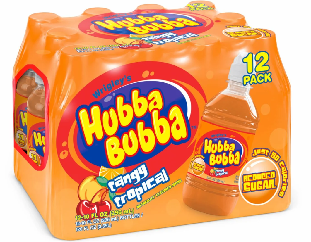 (S5-03) US - Beverage - HUBBA BUBBA - Tangy Tropical 10 fl oz (296ml) x 12 units