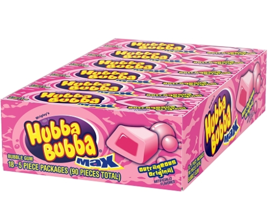(S1-06) Hubba Bubba Outrageous Original 18 units (5 Pieces)
