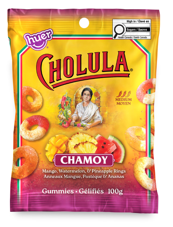 (S6-10) Box - Huer - Cholula Chamoy Tropical Rings Peg Bag 100g x 15 Units