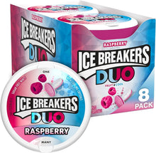 (S6-10) US - Ice Breakers Duo Mints - Raspberry 1.3oz (37g) x 8 Units