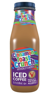 (S5-03) Us - Beverage - Glass Bottles - Victor Allen Iced Coffee - Cinnamon Toast Crunch 13.7 fl oz (405 ml) x 12 units (Only shipped by Pallet, min $1500 entire order) (Buyer is responsible if drinks may leak during shipping and weather)