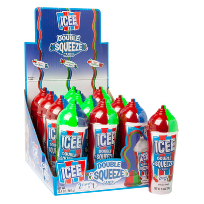 (S1-07) Box - CHINA - Koko Novelty ICEE Double Squeeze Candy 2.8 oz.x12 Units
