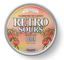 (S1-06) Iconic Retro Tin - Sours Peach 2.12oz (60g) x 8 Units