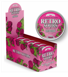 (S1-06) Box -Iconic Retro Tin - Sours Raspberry 2.12oz (60g) x 8 Units