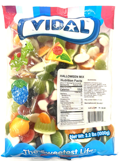 (S9-03) Halloween - Vidal Bulk Halloween Mix Gummy 2.2 Lb (1kg)