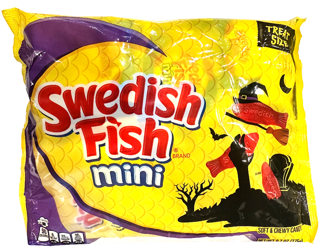 (S8-05) Halloween - Swedish Fish Treat Size Mix Bag - 9.7oz(275g) x 6 Units