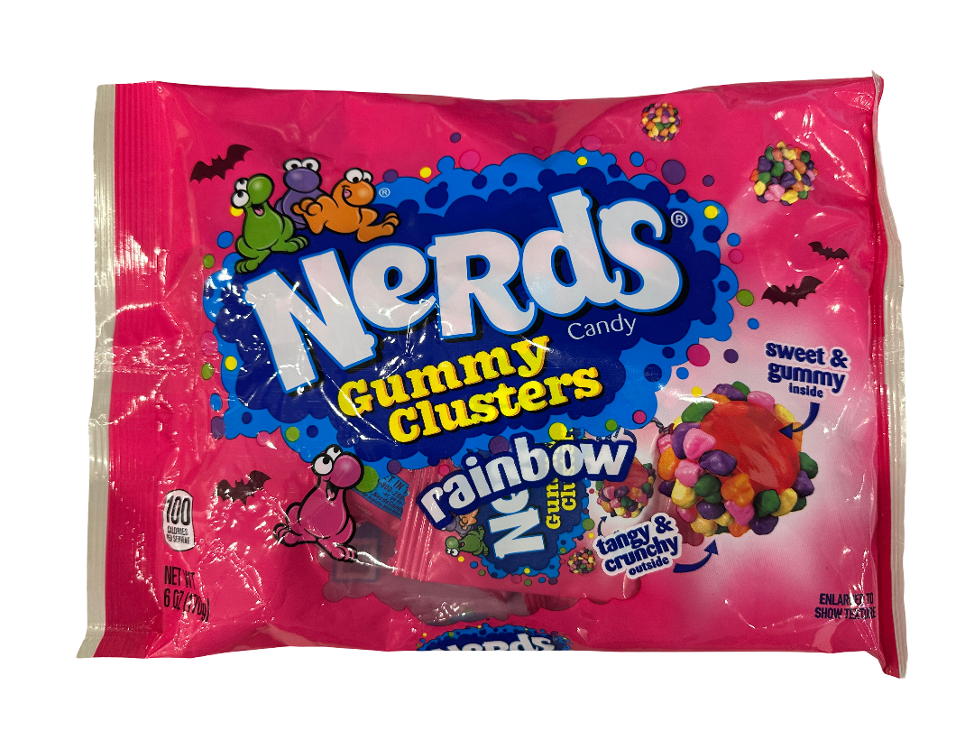 (S9-02) Halloween - Nerds Gummy Clusters Treats - 6oz (170g) x 6 Bags