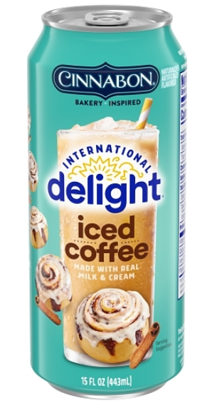 1 Unit x Single -  INTERNATIONAL DELIGHT ICED COFFEE - CINNABON 15OZ (443ML)