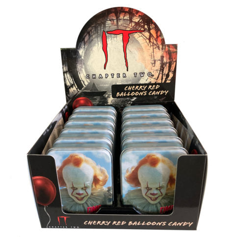 (S1-09) China - Halloween - Boston American IT Pennywise Tin 1.5oz x 12 Units