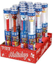 (S8-02) Xmas - PEZ Christmas Assorted Fruit Candy Tubes - 3.6oz(58g) x 18 Units