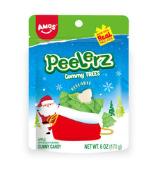 Xmas - Amos Peelerz Holiday Gummy Tree Sub Bag - 6oz (170g) x 12 Units